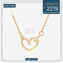 Cargar imagen en el visor de la galería, Collar Corazón Noble