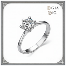 Cargar imagen en el visor de la galería, Anillo Diamante Imperial Plata