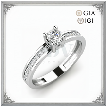 Cargar imagen en el visor de la galería, Anillo Solitario Eterno Plata