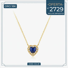 Cargar imagen en el visor de la galería, Collar Corazón del océano