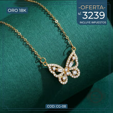 Cargar imagen en el visor de la galería, Collar Mariposa Brillante