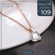 Cargar imagen en el visor de la galería, Collar Corazón Libre