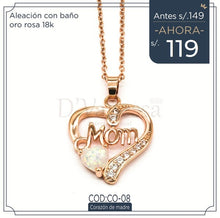 Cargar imagen en el visor de la galería, Collar Corazón de Madre