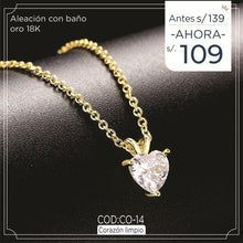 Cargar imagen en el visor de la galería, Collar Corazón Limpio