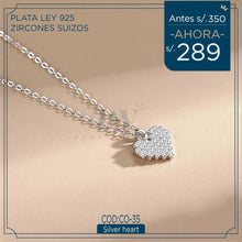 Cargar imagen en el visor de la galería, Collar Silver Heart