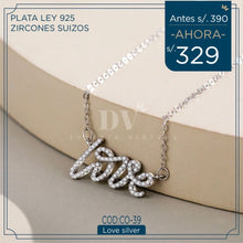 Cargar imagen en el visor de la galería, Collar Love Silver
