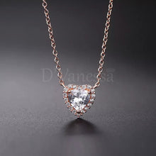 Cargar imagen en el visor de la galería, Collar Corazón Brillante