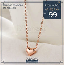 Cargar imagen en el visor de la galería, Collar Corazón Tierno
