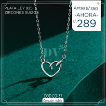 Cargar imagen en el visor de la galería, Collar Corazón Noble
