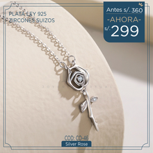 Cargar imagen en el visor de la galería, Collar Silver Rose
