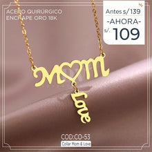 Cargar imagen en el visor de la galería, Collar Mom &amp; Love
