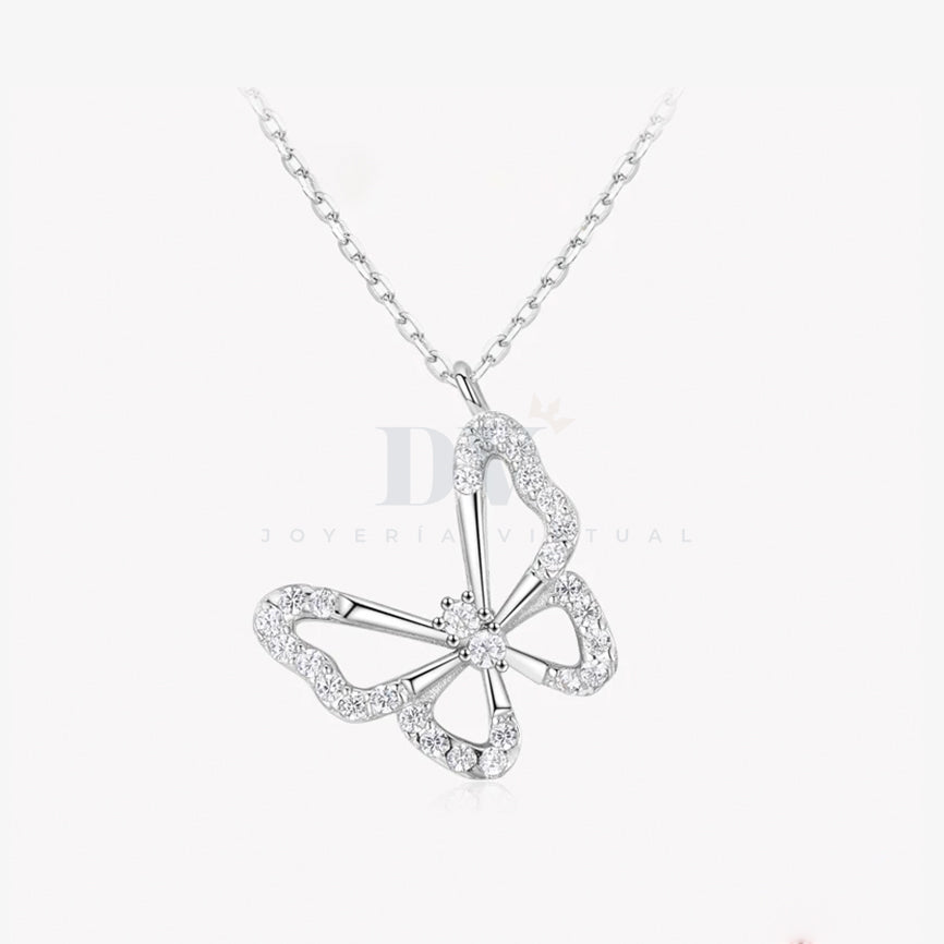 Collar Silver Butterfly
